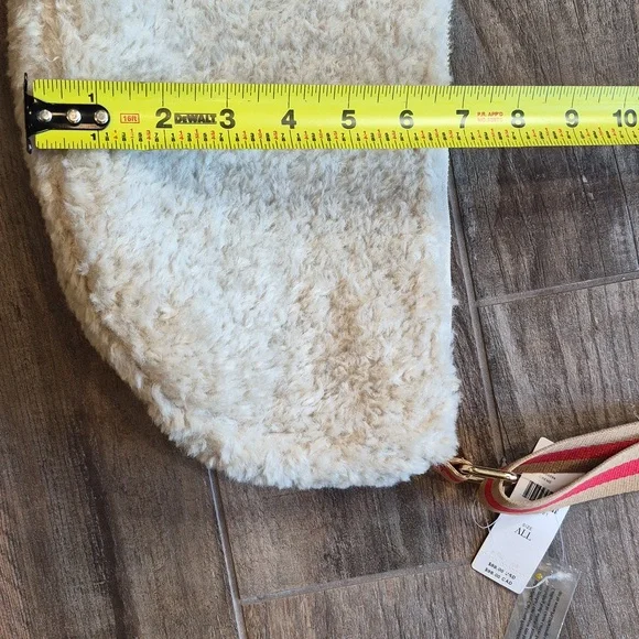 Anthropologie Sherpa Half Moon Crossbody Sling Shoulder Bag, Adjustable Strap - Picture 8 of 14